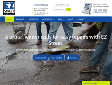 Tablet Screenshot of ezstreetasphalt.com